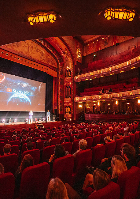 Private screening in a vintage theater, enhancing employee experience and appreciation